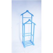 Resim Mavikoltukdöşeme Ms - Bask 109 / Çift Tepeli Dilsiz Uşak Askı Turkuaz Eskitme 