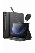 Resim Samsung Galaxy Tab S9 Fe Plus Wifi 12 Gb Ram 256 Gb Gri Kalem Kılıf Şarj Başlık ( Türkiye Garantili) 