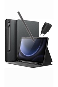 Resim Samsung Galaxy Tab S9 Fe Plus Wifi 12 Gb Ram 256 Gb Gri Kalem Kılıf Şarj Başlık ( Türkiye Garantili) 
