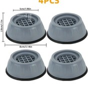Resim Fochsia 4lü Çamaşır Makinesi Anti Titreşim Pedi Gürültü Önleyici Kauçuk Ayak 4 Adet 