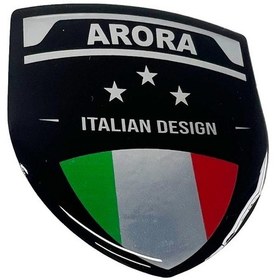 Resim Arora 3d Gümüş Arma Sticker Redlinegrafik 