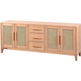 Resim Masifart Iupiter Hasırlı Çekmeceli Konik Konsol Cilasız Ham Diğer 