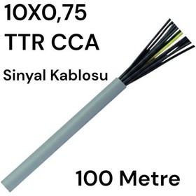 Resim 10x0.75 Ttr Cca Kablo 100 Metre 