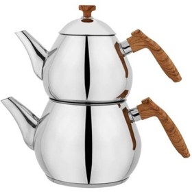 Resim Schafer Tea Chef Küçük Boy Çaydanlık Takımı 4 Parça-kahve Kahverengi 