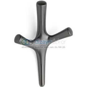 Resim Portmanto Askısı Mayal Üçlü Füme-antrasit 202075 