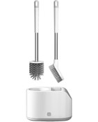Resim Wezone Duvar Tipi 2'li Tuvalet Fırçası Seti - Derin Temizlik İçin Yumuşak Kıllı & Pratik Askılı 