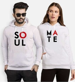 Resim Tshirthane Soul Mate Sevgili Kombinleri Kapüşonlu Kombini (528222356) 