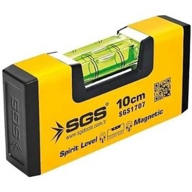 Resim Sgs 1707 Alüminyum Mıknatıslı Su Terazisi 10 Cm 