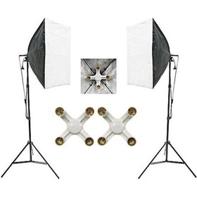 Resim 4 Duylu Softbox (2 Adet) + 2 M Işık Ayağı Lambasız 