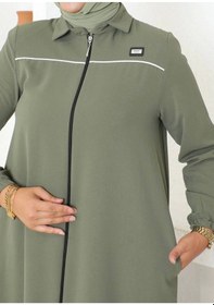 Resim Arma Ve Biye Detaylı Ara Boy Kap - Haki / K0103 Haki 
