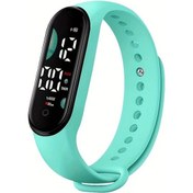 Resim Sunshine022 Dokunmatik Ekranlı Led Dijital Saat - Açık Yeşil Okul Ve Spor Saati, Dayanıklı Diğer 