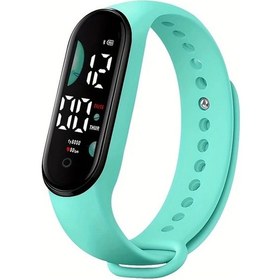 Resim Sunshine022 Dokunmatik Ekranlı Led Dijital Saat - Açık Yeşil Okul Ve Spor Saati, Dayanıklı Diğer 