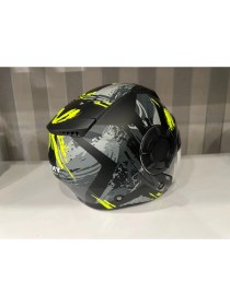 Resim Sway Kask Sway SW-766 Matt Poıson Black Grey Yellow 
