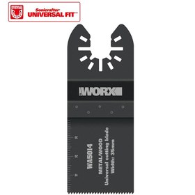 Resim WORX WA5014 Çok Amaçlı Raspalama Makinası İçin 35x40mm Metal, Ahşap, Fiberglas, PVC Universal Kesme Bıçağı 