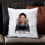 Resim Karikatürlü En Yakışıklı Berber Yastık 