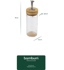 Resim Bambum Mima Bambu Kapaklı Yağdanlık 200ml 