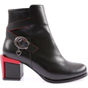 Resim Dgn 730-22k Kadin Kemer Detayli Topuklu Bot 730-1922-R1534 Siyah 