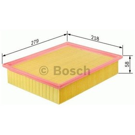 Resim BOSCH 1457433747 HAVA FİLTRESİ TRANSPORTER T4 95- 2.4D 2.5 TDI AJ 