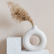 Resim 1 adet DNEJIU Reçine Döküm Kalıpları - DIY Yuvarlak Çiçek Saksıları için Nordic Circle Vazo Epoksi Reçine Kalıbı, El Yapımı Alçı Sanat Vazo Kalıbı ile Pürüzsüz Bitiş, Ev Dekorasyonu Yapma Malzemeleri, Vazo Kalıpları, Dekoratif Vazo, Zarif Vazo Şekli, Detaylı El Sanatçılığı 