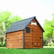 Resim Mandu Isı Yalıtımlı XL Ahşap Köpek Kulübesi 