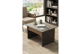 Resim Yurudesign Vista B Ofis Sehpası 80CM*60CM Kahve-Beton-Antrasit Vs2-Cga 