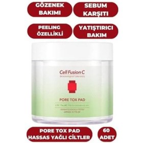 Resim Cell Fusion C Pore Tox Pad Tüm Cilt Tipleri Için Gözenek Sıkılaştırıcı Gözenek Bakım Pedi 60 Adet 