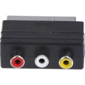 Resim Crescent Scart To 3 Rca Kutu Dönüştürücü 