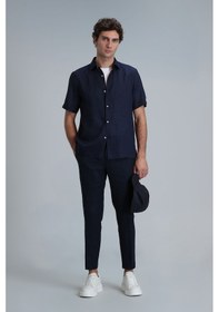 Resim Lufian Erkek Karl Spor Chino Slim Fit Pantolon 111190328 Lacivert 