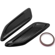 Resim 2 Adet Araba Hava Akışı Havalandırma Kapağı Evrensel Araba Dekoratif Hava Akışı Girişi Kaput Kepçeleri Kaput Havalandırma Etiket Kapağı Kaput 