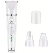 Resim Willowhaven White 3 Başlıklı Usb Şarjlı Düşük Gürültülü Evcil Hayvan Tıraş Makinesi Tırnak Törpü 