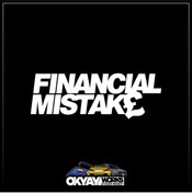 Resim OkyayWorks Financial Mistake Sticker - Beyaz 