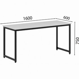 Resim Flinder Siyah Oyuncu Masası 160x60, Bilgisayar Masası, Gamer Masası, Gaming Masa, Metal Ayaklı 