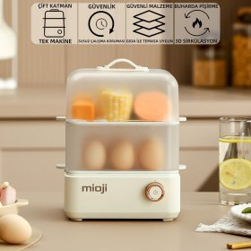 Resim Mioji Mio EG8B 500 W Yumurta Ve Çok Amaçlı Buharlı Pişirici 
