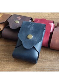Resim Sumerian Leather Craft Deri Sigara Kılıfı Siyah 