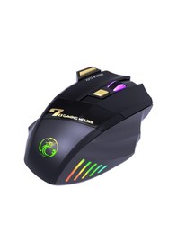 Resim Imice Gw-X7 7 Tuşlu Sessiz 2.4g Wireless Bluetoothlu Şarj Edilebilir Kablosuz Gaming Mouse 