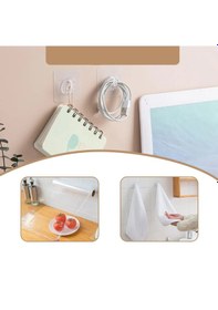 Resim Yapışkanlı Banyo Mutfak Eşya Havlu Vb Ürün Askılığı-al4835 3 Adet Şeffaf 