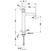 Resim Duravit Tulip Lavabo Bataryası Beyaz XL 