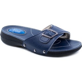 Resim Khayt Minel Anatomik Ortopedik Jel Taban Günlük Kadın Terlik-Lacivert (553471279) Lacivert 