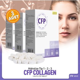 Resim GenelTedarik CFP Collagen Tip 1, Tip 2, Tip 3, 90 Tablet * 3 / 270 Tablet 