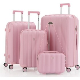 Resim Mçs Polipropilen 4lü Valiz Seti V305 S21yy1000080-set 00070 Pudra 