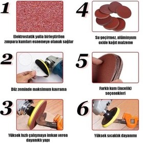 Resim 180mm. 240 Kum Cırt Zımpara Nk 100 Adet 