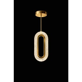 Resim Bohem Aydınlatma Elips Tavana Sıfır 3 Renk LED Gold Modern Avize Antre/hol Banyo/mutfak Avize 