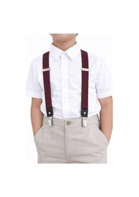 Resim Hapshoe Ayarlanabilir Klipsli Bordo Çocuk Kemer Pantolon Askısı Bordo 