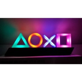 Resim Playstation Icon Light Ikon Aydınlatma Ses Kontrol Masa Lambası Duvar Aydınlatması 