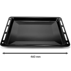 Resim Maggen Ankastre Emaye Fırın Tepsisi 46,0X36,5X3CM Bosch Siemens Beko Arçelik Vestel Profilo Uyumlu Siyah Renk 