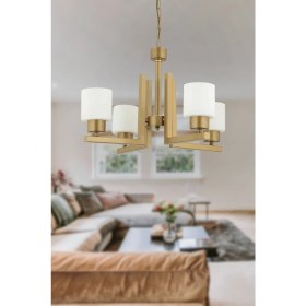 Resim Mediterian Modern beyaz camlı genç ve yatak odası takımı, salon ve avize seçenekleriyle şık tasarım 