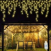 Resim 96/162 LED'li (5.49/8.99 metre) USB ile çalışan LED Buz Çekirdek Dizisi - Dış Mekan/İç Mekan Noel, Cadılar Bayramı, Paskalya, Düğün, Parti Süslemeleri - USB Tak ve Çalıştır Peri Işıkları, 8 Aydınlatma Modu, Sıcak Beyaz Işık - Ev, Bahçe, Çit, Veranda için Enerji Verimli LED Dizisi Işıkları, Tatil Süslemeleri, Vintage Tarz, Dayanıklı Yapı, Ev Dekoratörleri, Noel Süslemeleri 