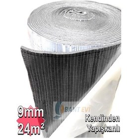 Resim Bant Evi Yapışkanlı İzolasyon Elastomerik Kauçuk Köpüğü Yalıtım Levhası 9 MM 24 M2 