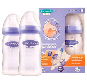 Resim Lansinoh Natural Wave Biberon Seti 2'li 240 ml 