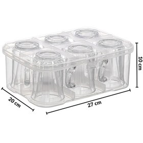 Resim Piev Urve Su Bardağı Fincan Kupa Taşıma Aparatı Koruyucu Saklama Kabı 2'li 